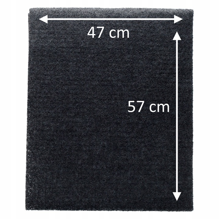 2x FILTR WĘGLOWY do okapu uniwersalny 57x47 cm do wycięcia