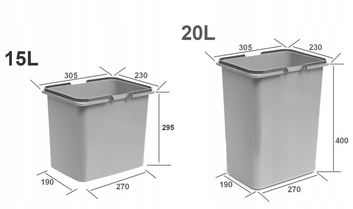 Kosz na śmieci SORT 70L do szafki szuflady 70 Blum 4 pojemniki na