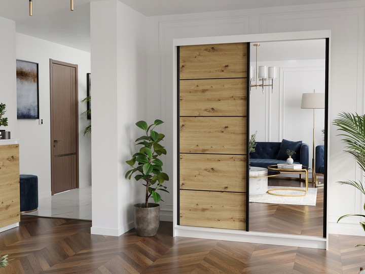 Szafa przesuwna Rivano I 150 cm z lustrem