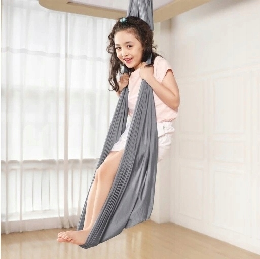 HAMAK CHUSTA AKROBATYCZNA DLA DZIECI 2.8x1.5m HUŚTAWKA SENSORYCZNA BUJAK