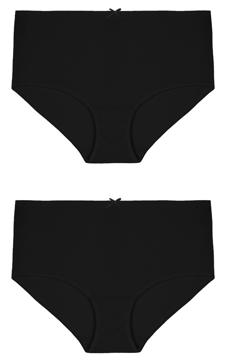 LAMA 400MD figi damskie majtki bawełniane z WYSOKIM STANEM 2-PAK - L