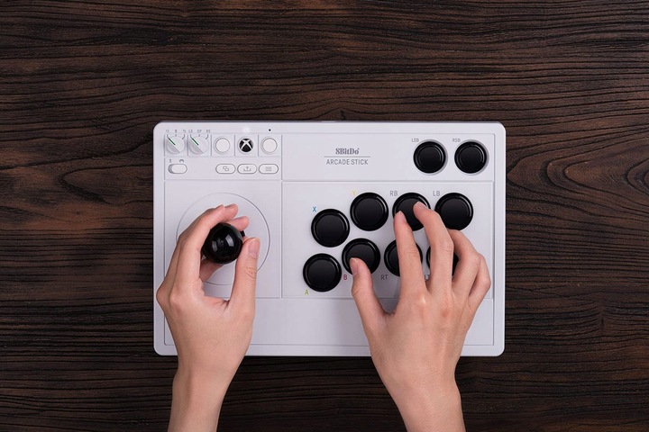 8BitDo Arcade Stick White Joystick Xbox One X|S PC