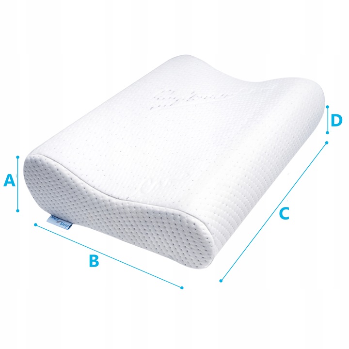 PODUSZKA ORTOPEDYCZNA DO SPANIA NA BOKU PROFILOWANA DLA WYMAGAJĄCYCH MEMORY