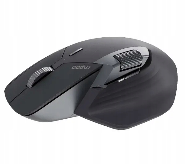 Mysz ergonomiczna Rapoo MT760L Szara USB 2.4GHz / Bluetooth bezprzewodowa