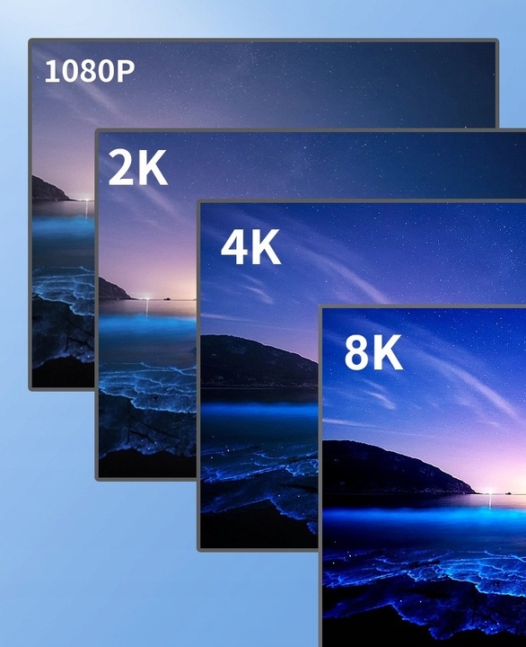 KABEL HDMI 2.1 8K 60HZ 4K 120HZ PRZEWÓD 2M PRZYŁĄCZE SOLIDNY ELASTYCZNY