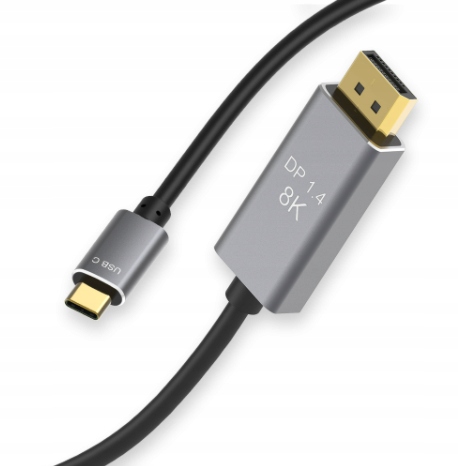 KABEL Przejściówka Adapter USB-C DP DisplayPort 1.4 8K Thunderbolt 4 240hz