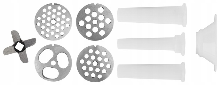 RĘCZNA MASZYNKA do MIELENIA Mięsa Żeliwna nr. 5 Nadziewarka 4 Sita 3