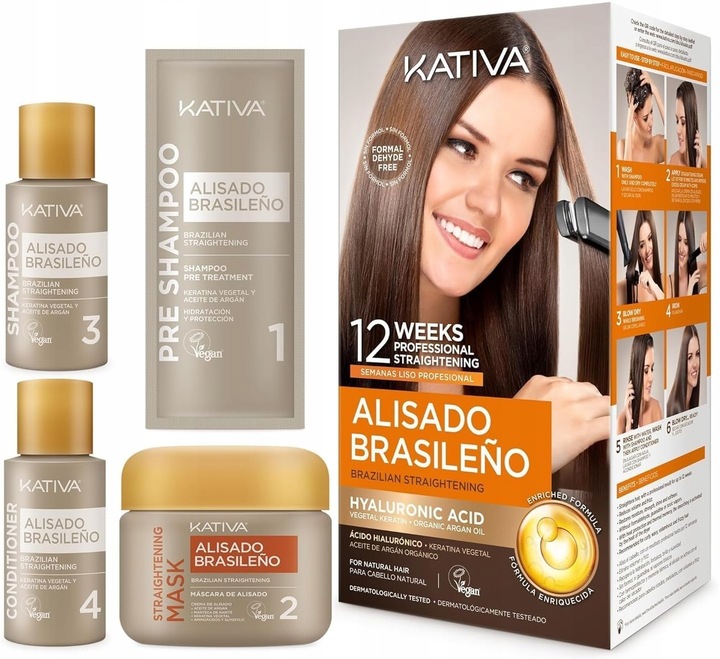 KATIVA ZESTAW Do Keratynowego Prostowania Włosów