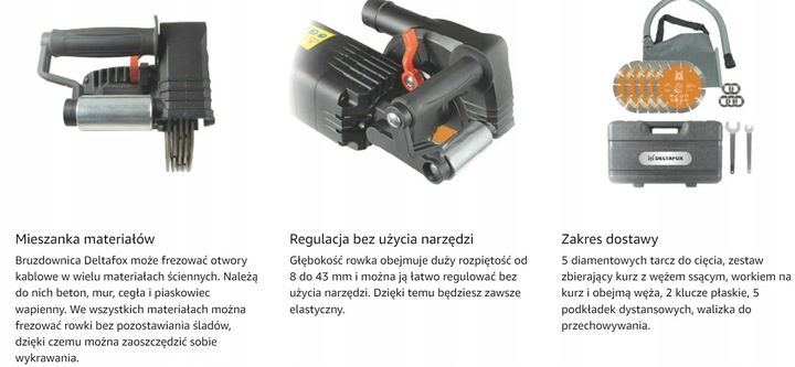 Deltafox elektryczna bruzdownica DELTAFOX DP-EWC 2415 2400W