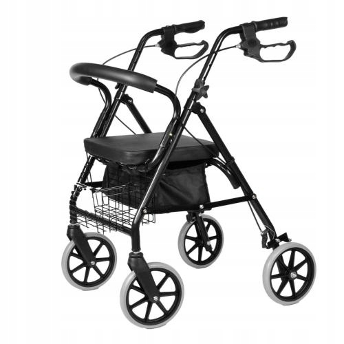 CHODZIK REHABILITACYJNY BALKONIK WÓZEK DLA SENIORA KOSZYK PCHACZ 136KG