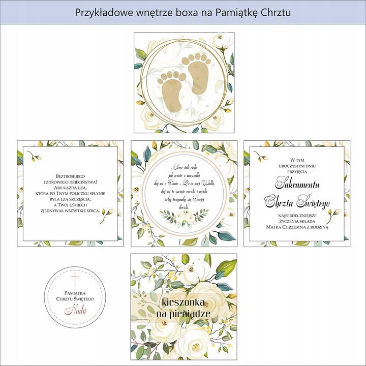 EXPLODING BOX prezent chrzest ślub komunia