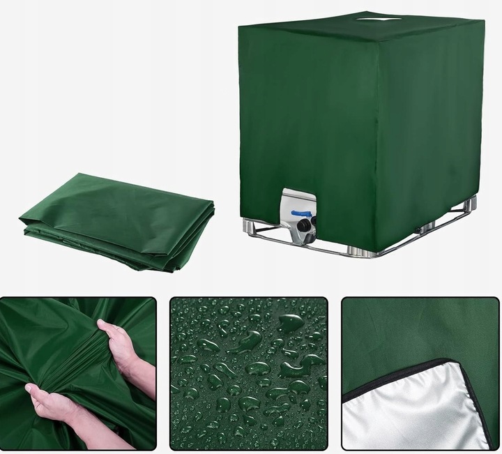 POKROWIEC OCHRONNY OSŁONA ZBIORNIKA NA WODĘ PYŁOSZCZELNA DLA MAUZER 1000L