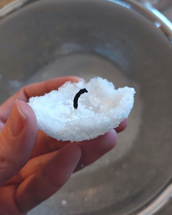 Wosk roślinny w proszku EcoSnow wosk sypany perłowy proszkowy do świec