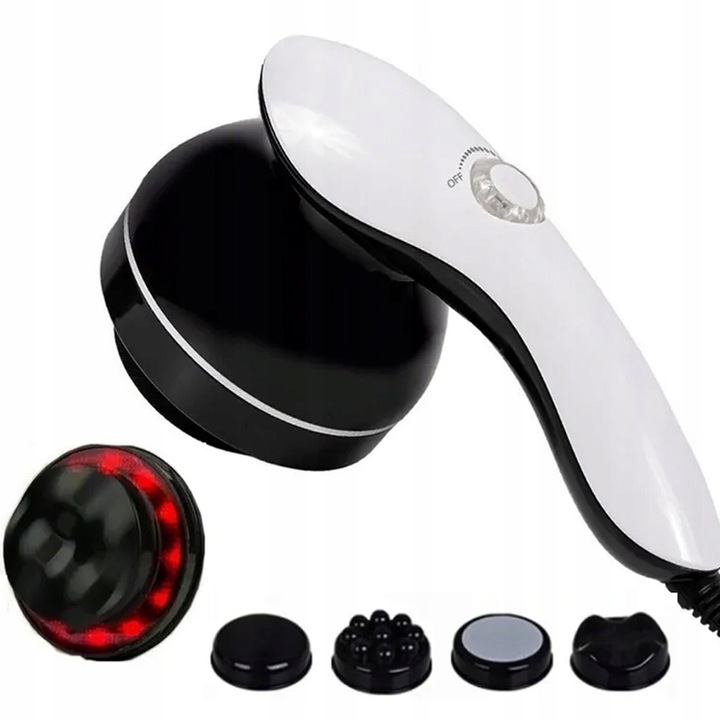 MASAŻER DO CIAŁA WYSZCZUPLAJĄCY ANTYCELLULITOWY PODGRZEWANY 8x KOŃCÓWEK 9w1