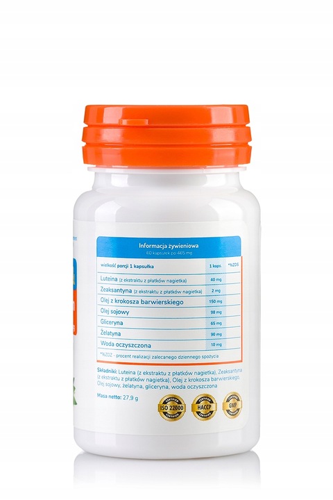 Luteina + Zeaksantyna 40 mg + 2 mg 60 szt Allvita