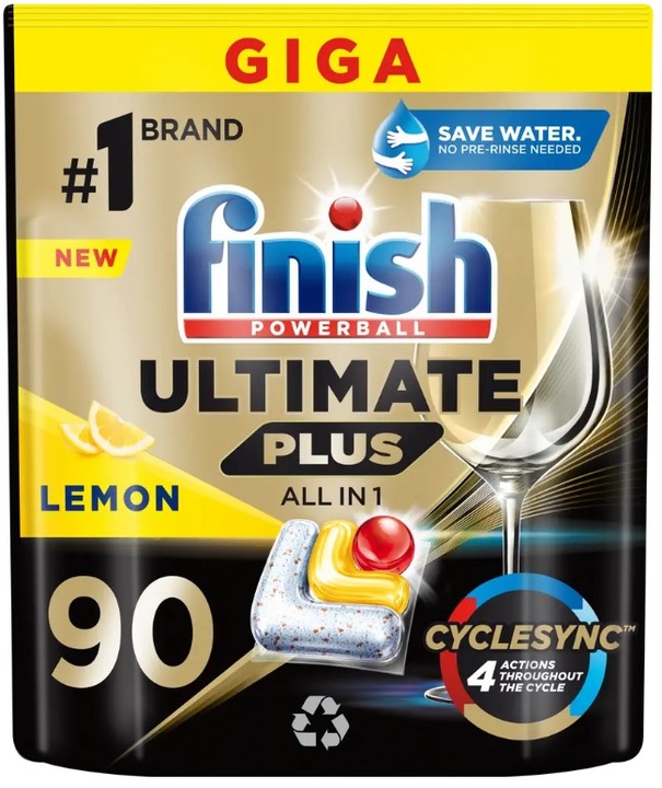 Tabletki do zmywarki FINISH LEMON Ultimate Plus A'90 FINISH 90szt. kapsułki