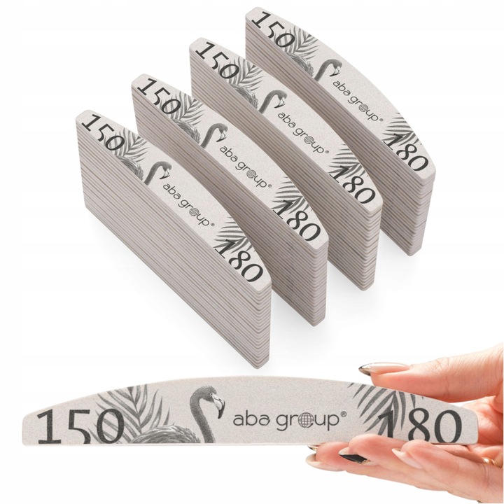 Pilnik do Paznokci 150/180 Łódka Półksiężyc Standard Aba Group 100 szt