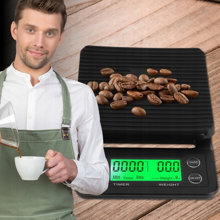 WAGA KUCHENNA ELEKTRONICZNA PRECYZYJNA Z WYŚWIETLACZEM 5000g 1g TIMER