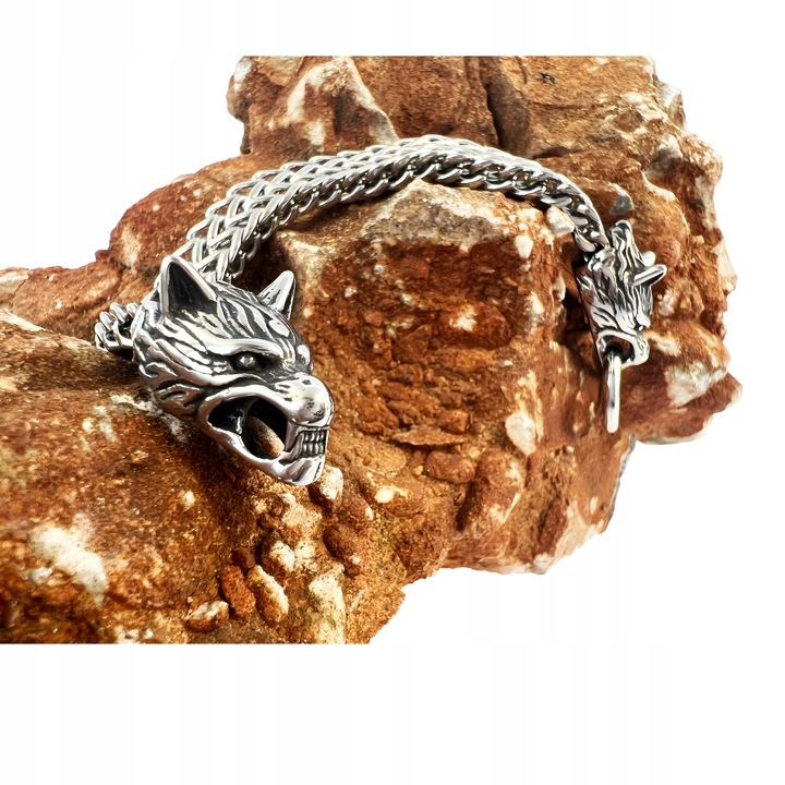 Bransoletka męska VIKING pudełko torebka prezentowa dla mężczyzny 21,5 cm