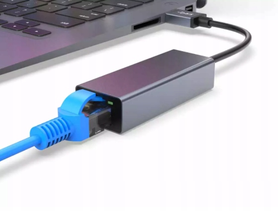 Przejściówka Adapter Karta Sieciowa USB 3.0 Ethernet RJ45 do laptopa LAN