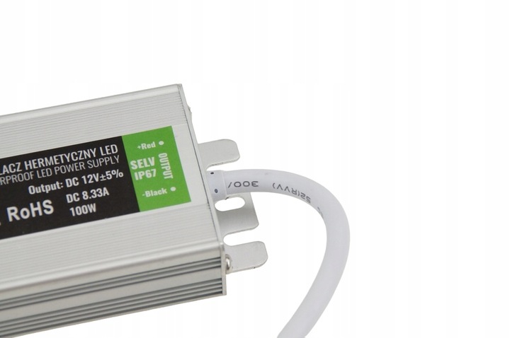 ZASILACZ MODUŁOWY HERMETYCZNY SLIM DO LEDÓW LED 12V 100W 8,33A IP67