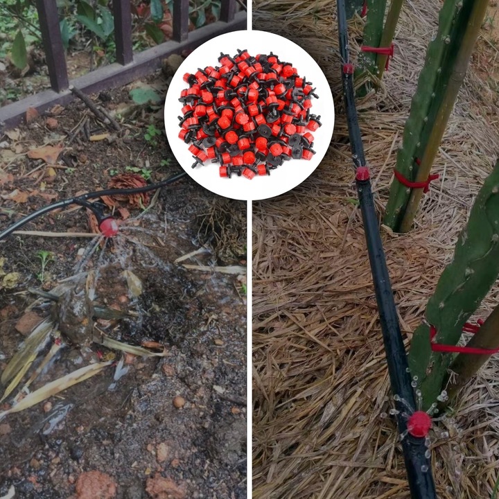 KROPLOWNIK EMITER NAWADNIANIA Z KOMPENSACJĄ 100SZT DO NAWADNIANIA PODLEWANI