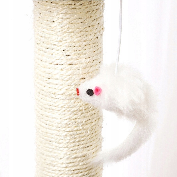 DRAPAK DLA KOTA KOTÓW SŁUPEK DO DRAPANIA ZABAWKA DRZEWKO PIŁKA SZARY ŁAPKA