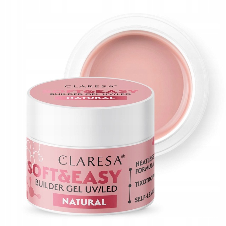 Claresa Żel Budujący Soft & Easy Builder Gel 45 g - Natural