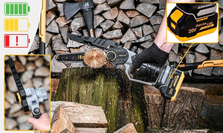 Pilarka Piła Łańcuchowa Akumulatorowa Bezszczotkowa 2XAKU 8 Cali