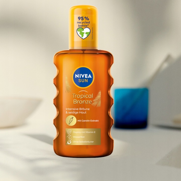 NIVEA SUN Intense Bronze Karotenowy olejek do opalania w spray’u, 200 ml