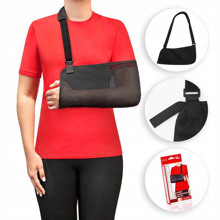 Temblak siatkowy na rękę L MEK 5002 przewiewny temblak na bark ortopedyczny