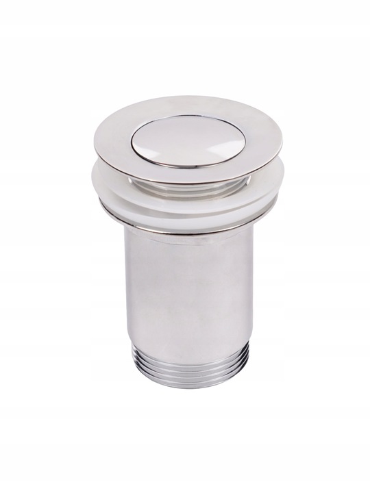 Korek Umywalkowy Klik Klak Chrom Mosiężny bez przelewu JANO S2182