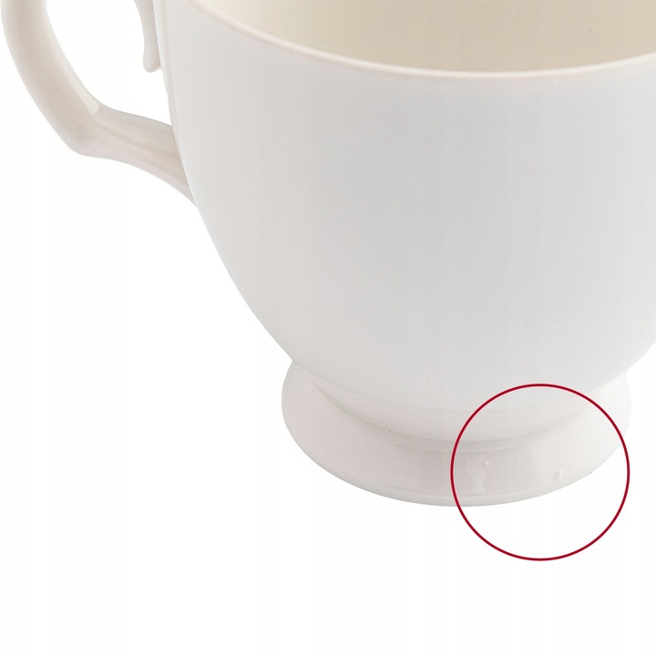 Zestaw filiżanek 6 szt porcelanowych filiżanki 250 ml Karolina Polska