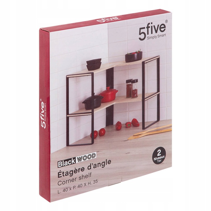 PÓŁKA KUCHENNA NAROŻNA PÓŁKA NA BLAT MDF NA PRZYPRAWY PÓŁECZKA