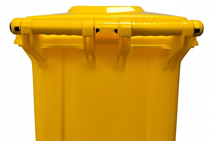 Pojemniki na Śmieci 120l Kosze do Segregacji Odpadów Mocne ZESTAW 3 szt.