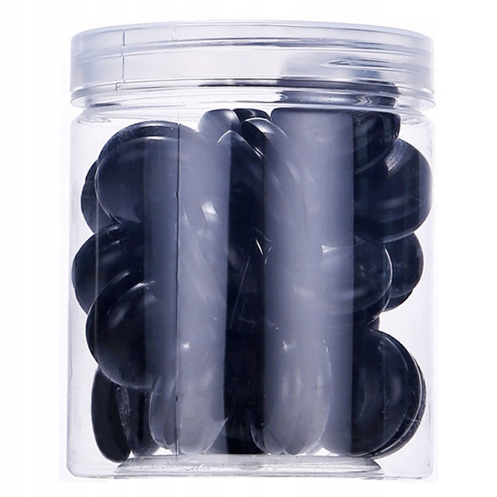 Magnesy na lodówkę do tablic okrągłe MOCNE czarne z magnesem 20 mm 40