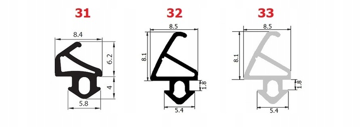 10mb S-1127 SZARA Uszczelki Okienne Uszczelka Okienna Do Okna Okien