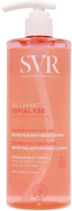 ŻEL DO MYCIA DLA SKÓRY WRAŻLIWEJ CIAŁA TWARZY SVR TOPIALYSE LAVANT 1000 ML