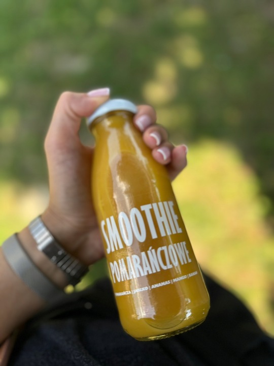 Mus owocowy smoothie mango banan pomarańcza 6x240ml przekąska bez cukru