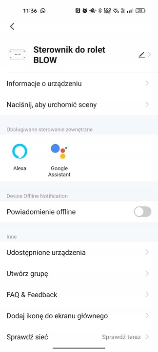 STEROWNIK MODUŁ DO ROLET DOPUSZKOWY WYMIARY MINI WI-FI WIFI TUYA SMART RF