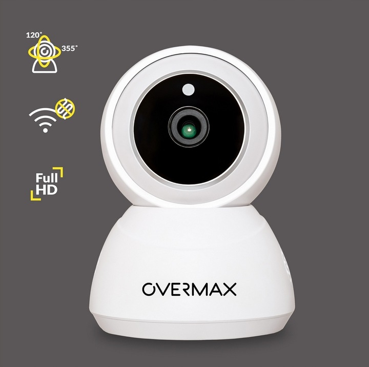 BEZPRZEWODOWA KAMERA IP MONITORINGU OBROTOWA WIFI FULLHD MIKROFON GŁOŚNIK