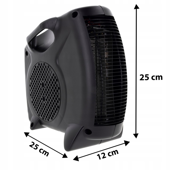 TERMOWENTYLATOR FARELKA GRZEJNIK ELEKTRYCZNY 2000W Z TERMOSTATEM 3