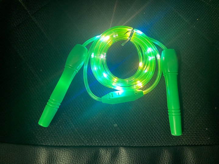 Skakanka LED świecąca z diodami LED 3 tryby 2,5m