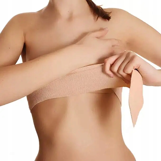 Taśma do biustu Biustonosz samonośny Naklejki na sutki PUSH UP Tape 7,5cm