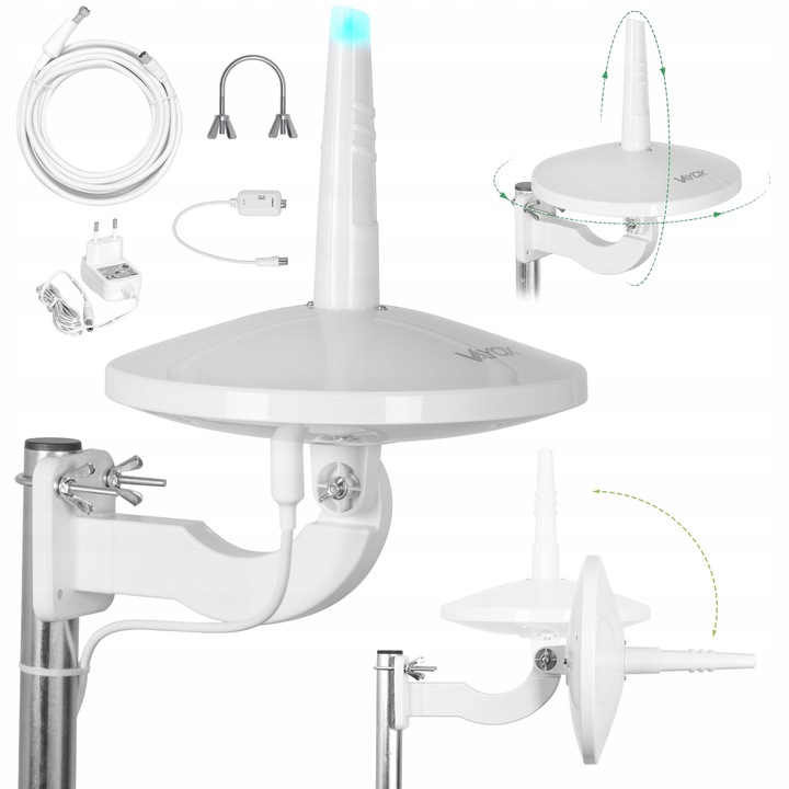 ANTENA DVBT2 DO TV NAZIEMNEJ DOOKÓLNA COMBO VHF UHF 4K LTE Digital720