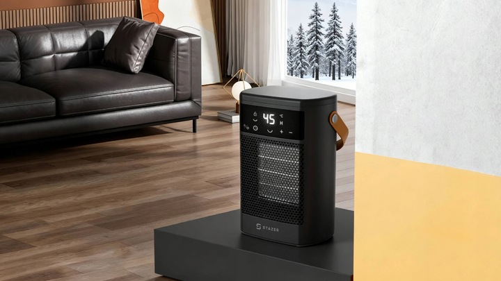 Termowentylator farelka nagrzewnica elektryczna cichy grzejnik timer pilot