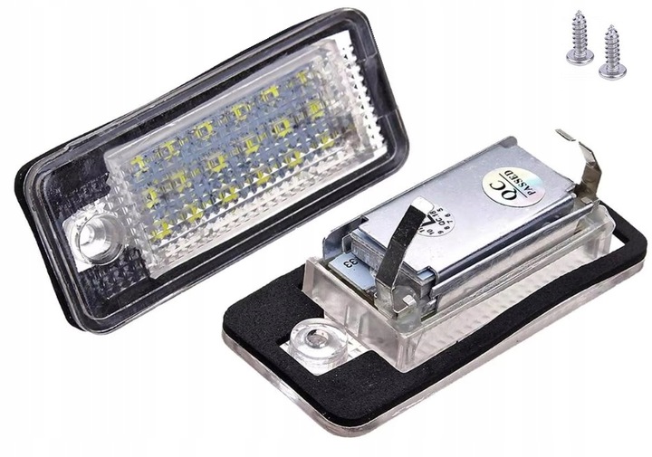 PODŚWIETLENIE LAMPKI LED TABLICY REJESTRACYJNEJ AUDI A3 8P A4 B6 B7 A6 C6