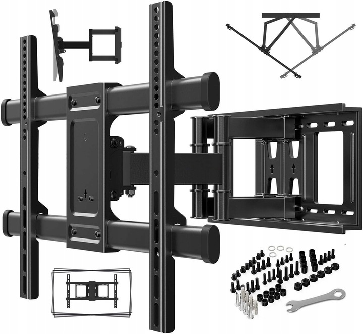 Certyfikowany Solidny Obrotowy Uchwyt do Telewizora Wieszak TV 32"-95"