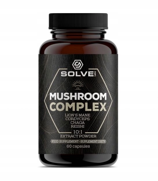 SOLVE LABS Mushroom Complex (4 grzyby) w kapsułkach 60 kapsułek