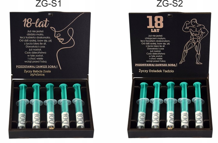 Pudełko Zastrzyk Gotówki Prezent na 18 Urodziny